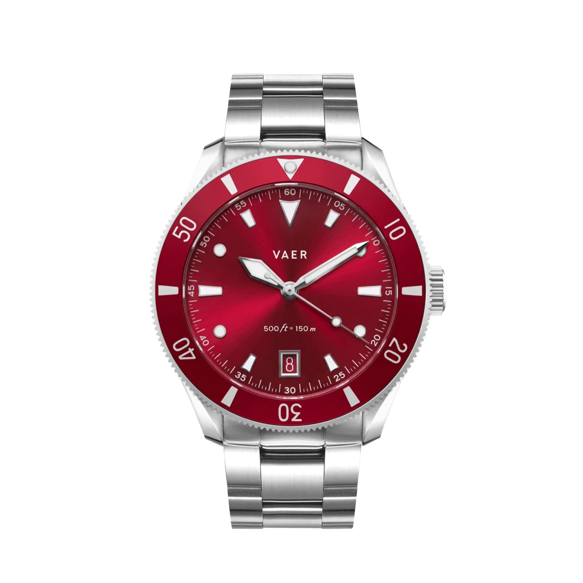 Vaer DS2-MR39-SIL20BLK-SPNY20RED 39 mm kol saati