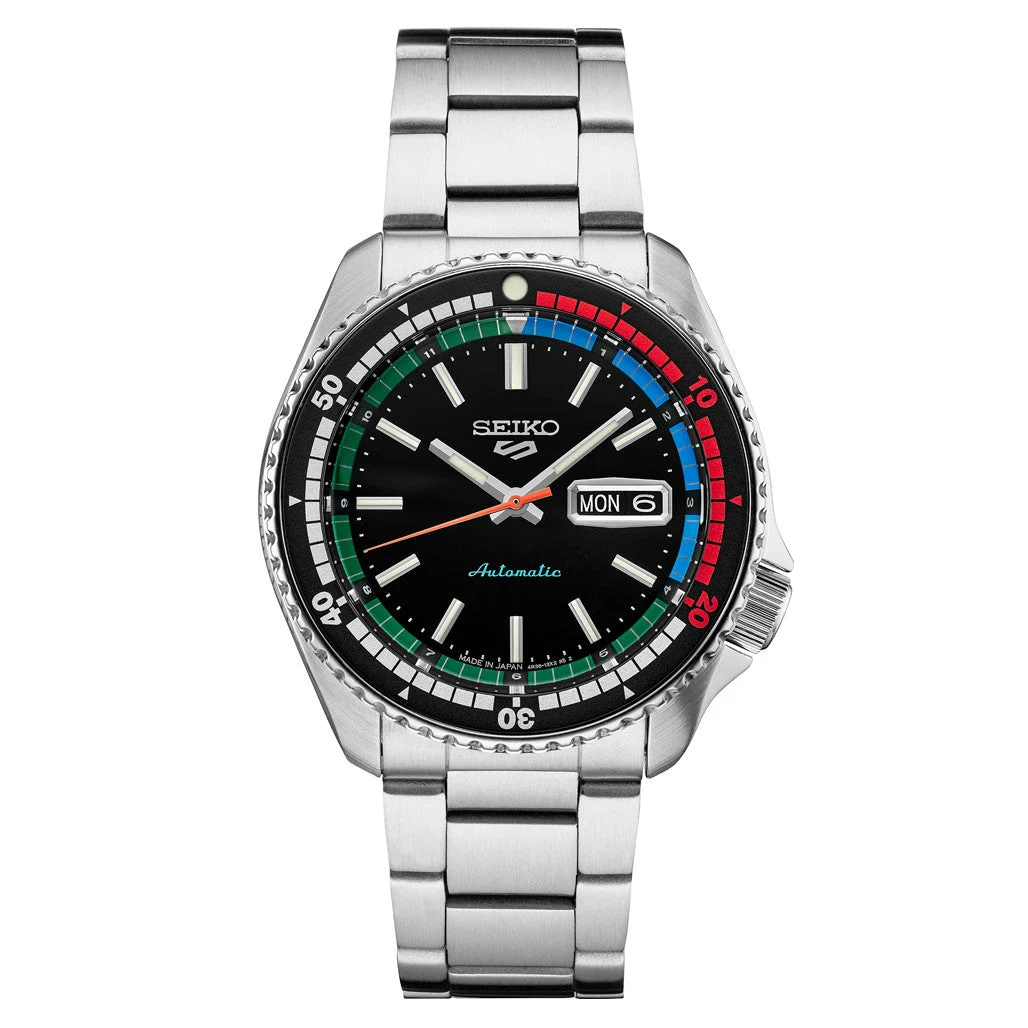 Seiko Sports Special Edition Automatic Watch with Black Dial #SRPK13 kol saati