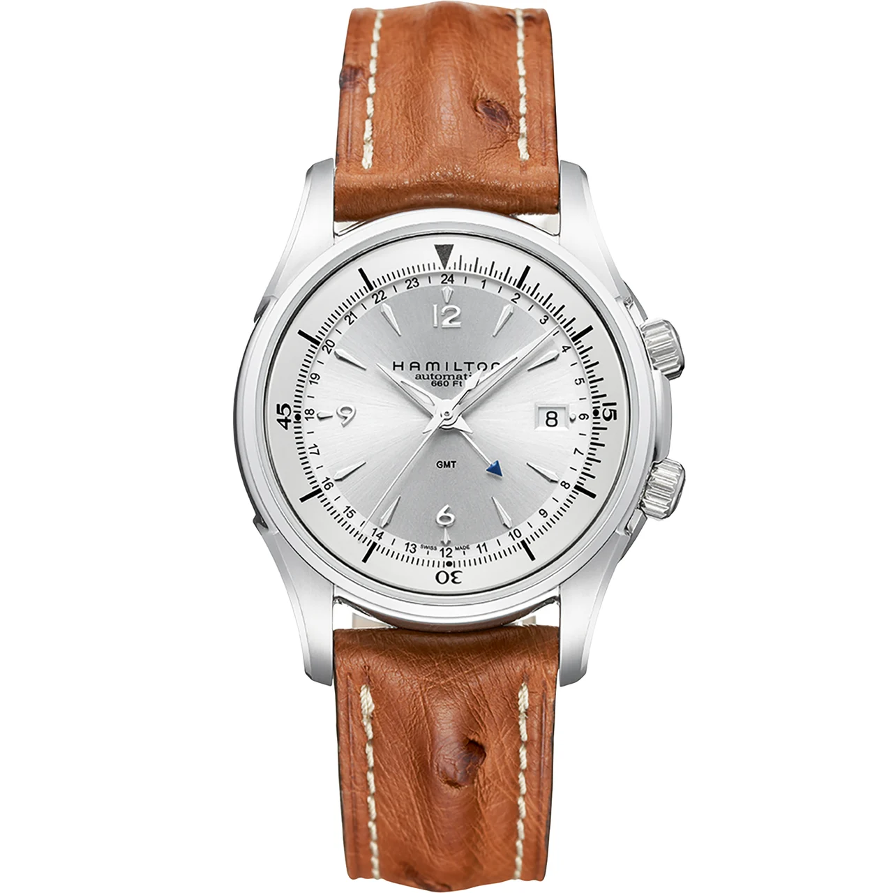 Hamilton Jazzmaster Traveler GMT Auto H32625555 42 mm kol saati