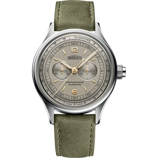 Angelus Chronograph Telemeter Steel Grey 0CHCS.G01A.V010S kol saati