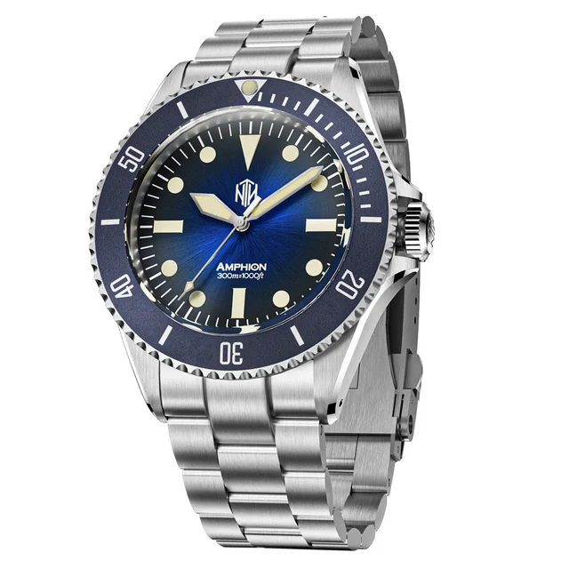 NTH Legends Series Amphion Midnight Blue Dive Watch without Date #WW-NTHL-AMEN kol saati