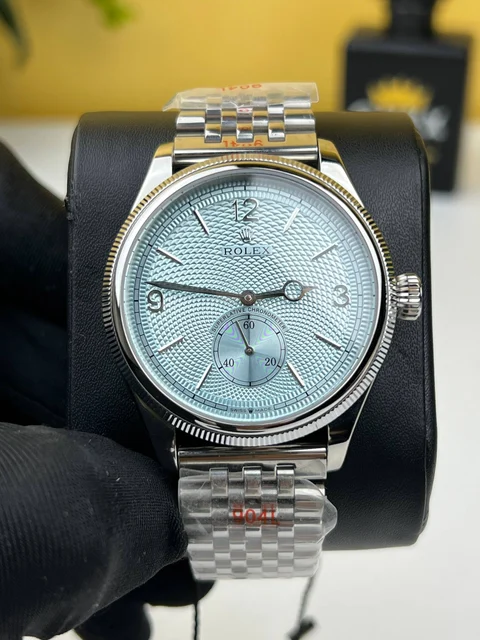 Rolex Perpetual 1908 Ice Blue Dial 39mm – Automatic Movement kol saati
