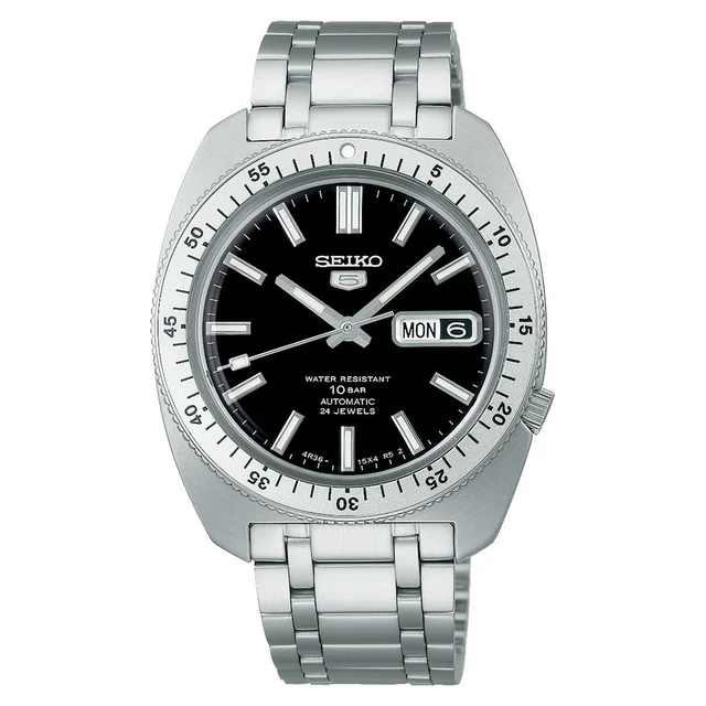 Seiko Limited Edition "Gene Kranz" Black Dial Watch #SRPL93 kol saati