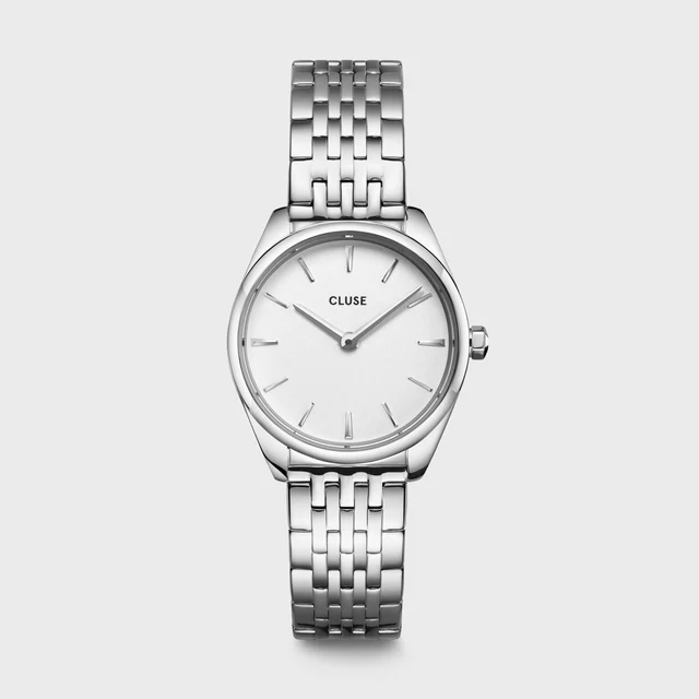 CLUSE Féroce Mini Watch Steel White, Silver Colour CW11706 kol saati