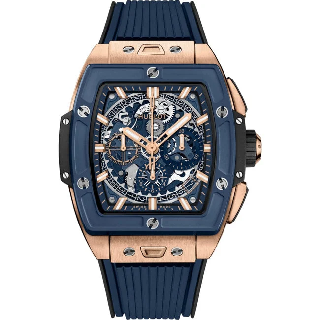 Hublot Spirit Of Big Bang King Gold Blue Ceramic 642.OL.7180.RX kol saati