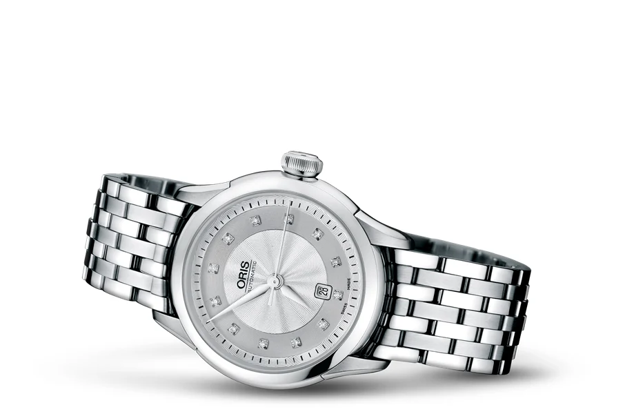 Oris Artelier Date Diamonds 01 561 7604 4091-07 8 16 73 31 mm kol saati