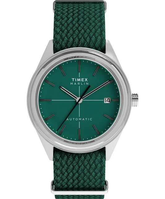 Timex Marlin® Jet Automatic 38mm Fabric Strap Watch TW2Y24400 kol saati