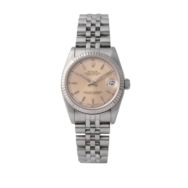 Rolex Ref. 68274, self-winding, centre-seconds, date, white dial; “Datejust”; stainless st