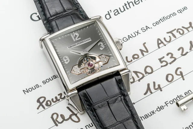 Girard-Perregaux GIRARD-PERREGAUX REF. 9985 VINTAGE TOURBILLON SOUS UN PONT D'OR WHITE GOL