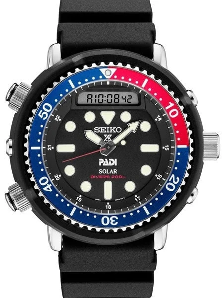 Seiko "Arnie" Prospex PADI Dive Watch with Solar Movement and 47.5mm Case #SNJ027 kol saat