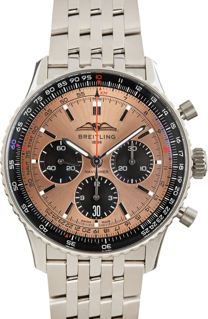 Breitling Navitimer B01 Chronograph 43 Cooper Dial AB0138241K1A1 kol saati