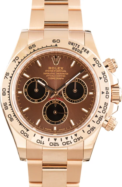 Rolex Daytona Ref 126505 18k Everose Gold kol saati