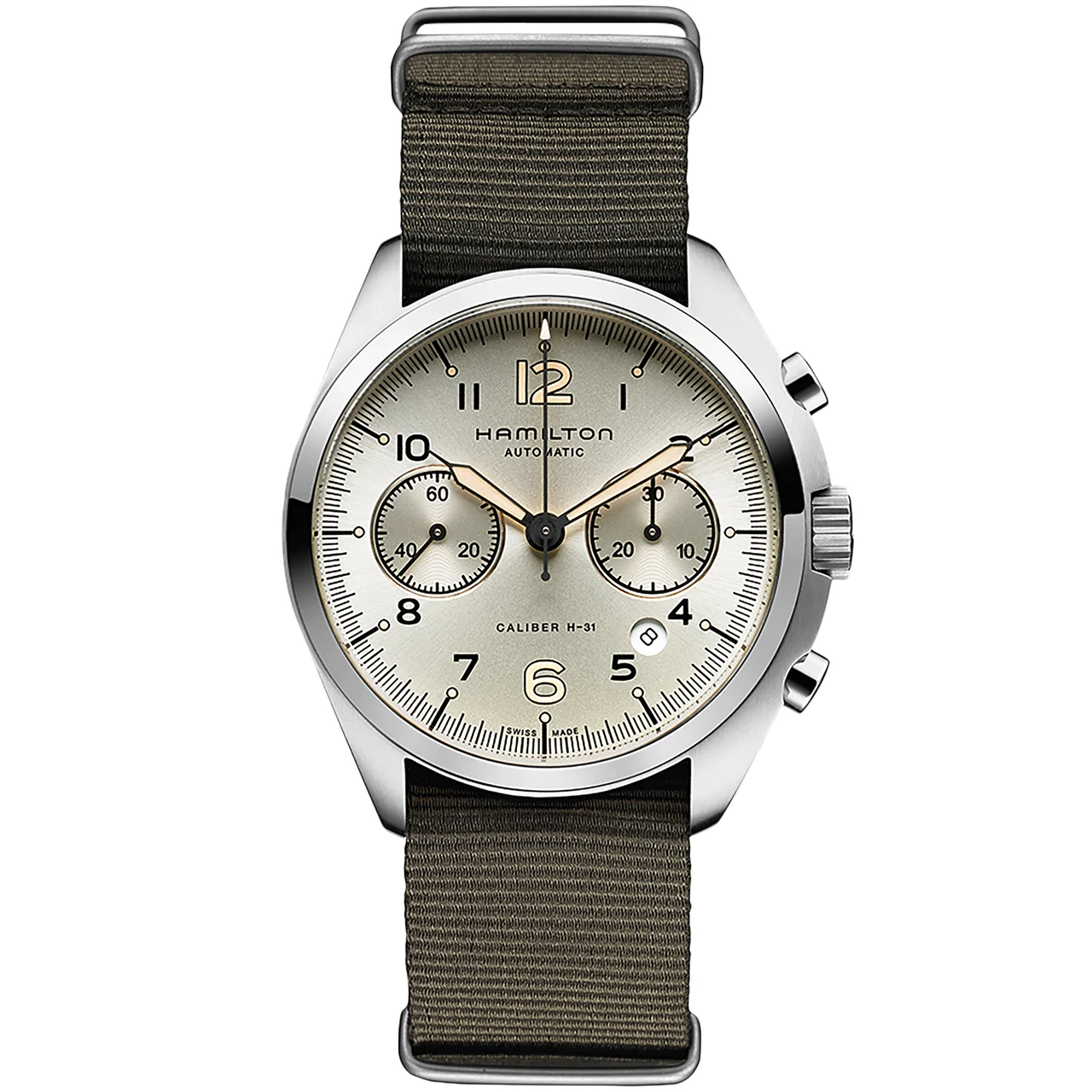Hamilton Khaki Aviation Khaki Pilot Pioneer Auto Chrono H76456955 41 mm kol saati
