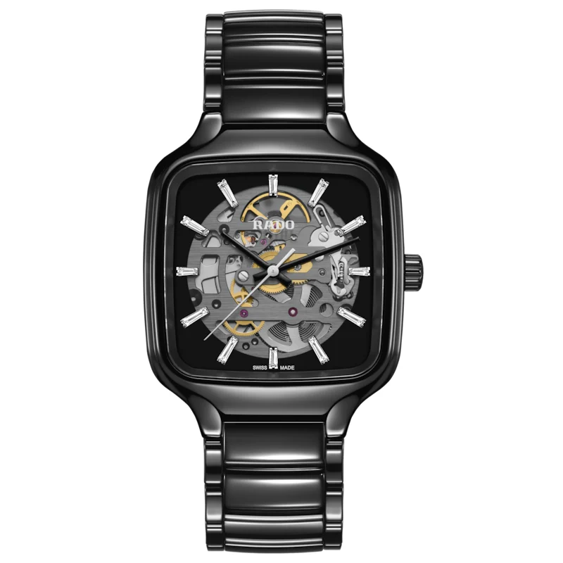 Rado True Square Automatic Skeleton Diamonds R27124702 38 mm kol saati