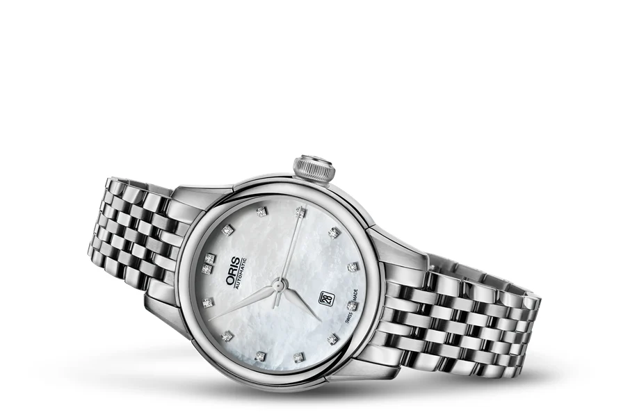 Oris Artelier Date Diamonds 01 561 7687 4091-07 8 14 77 31 mm kol saati