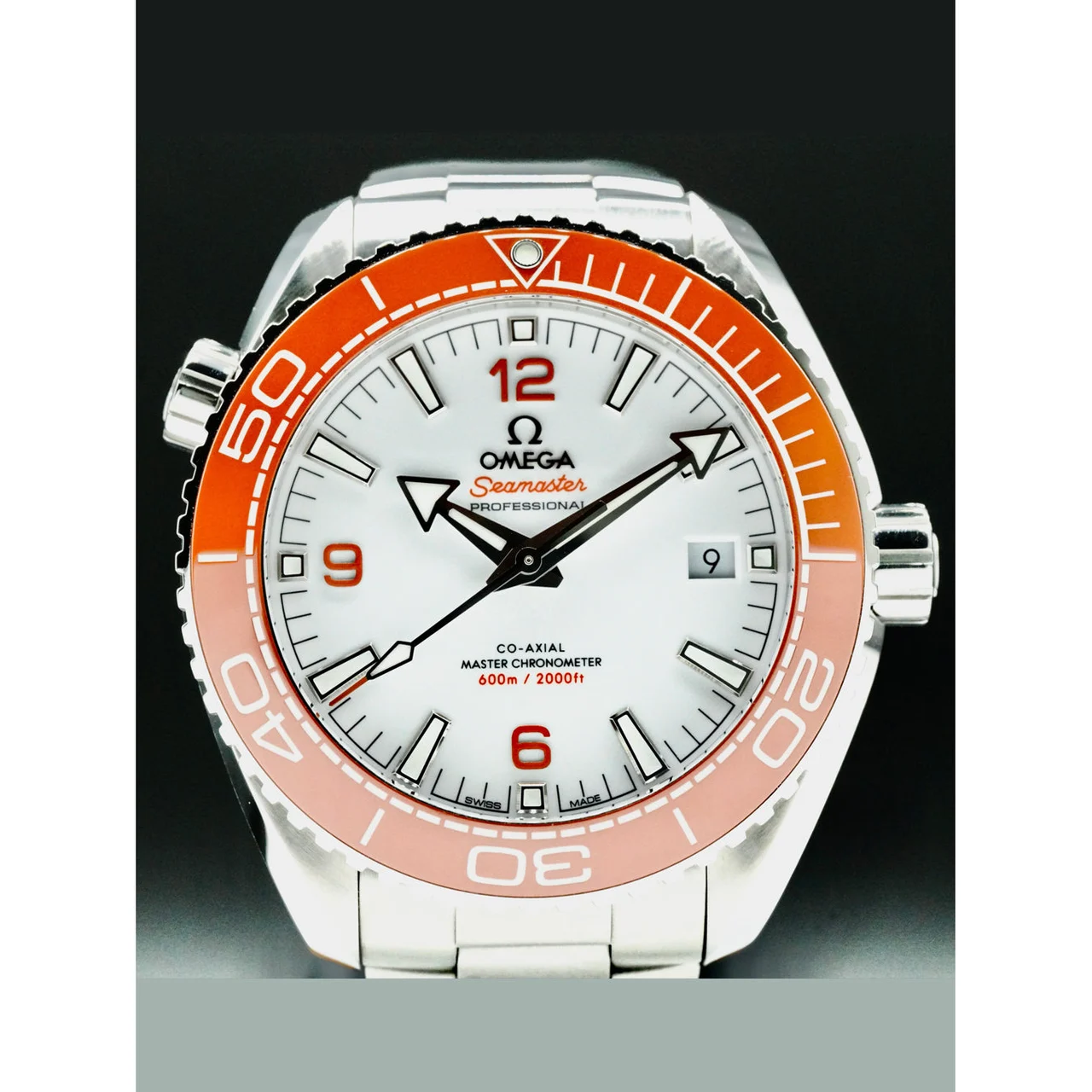 OMEGA Seamaster Planet Ocean 600M Master Chronometer Orange 210000036087 43.5 mm kol saati