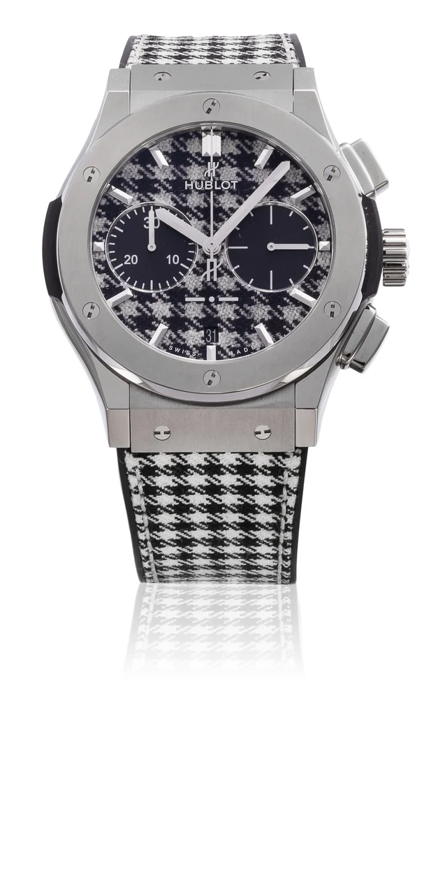 Hublot HUBLOT REF. 521.NX.2702.NR.ITI17, CLASSIC FUSION ITALIA INDEPENDENT COLLECTION, TITANIUM, LIMITED 47/100 kol saati