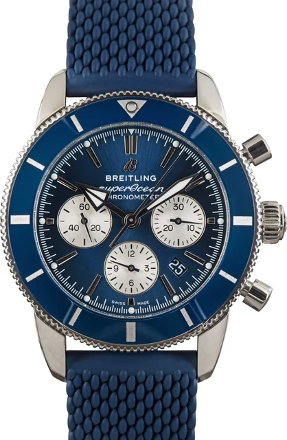 Breitling Superocean Heritage B01 Chronograph 44 Blue Dial AB0162161C1S1 kol saati