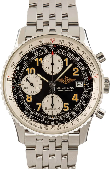 Breitling Ref. A13022, large self-winding, chronograph, minute and hour counters, date; “N