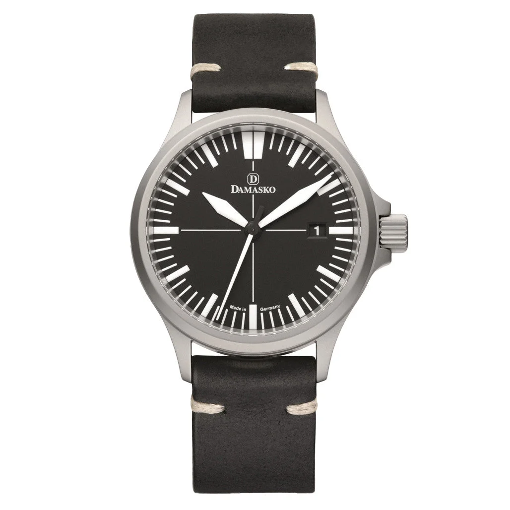 Damasko Swiss Automatic Watch with a 39mm Bead-Blasted Submarine Steel Case #DK32 39 mm kol saati