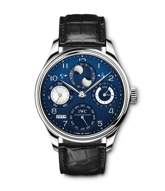 IWC IWC REF. IW503203, PORTUGUESE PERPETUAL CALENDAR HEMISPHERE MOONPHASE WHITE GOLD kol s