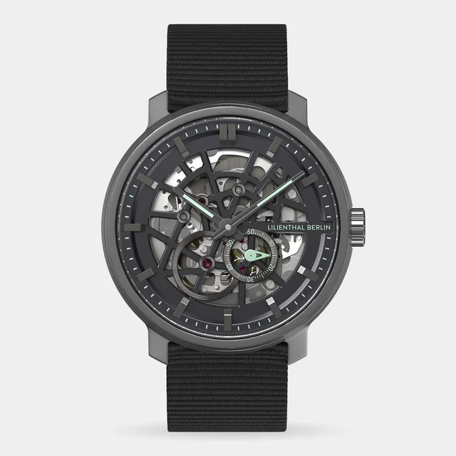 Lilienthal Berlin Neolux Skeleton N3-002-B053F kol saati