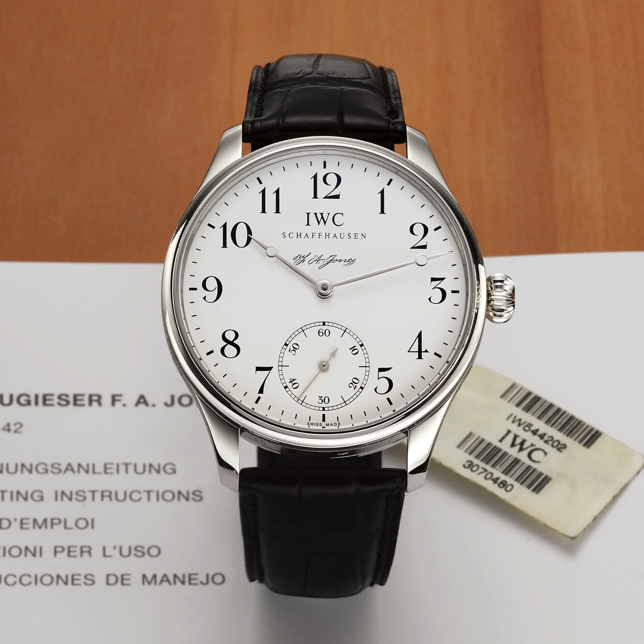 IWC IWC REF. 5442 PORTUGUESE F.A. JONES PLATINUM kol saati