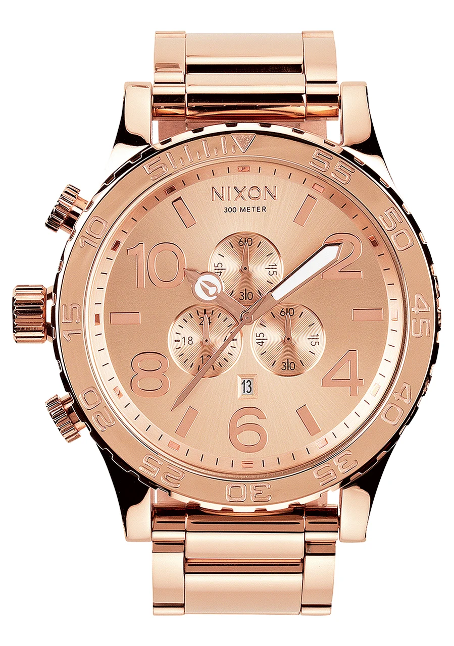 Nixon US Chrono - All Rose Gold A083-897-00 51 mm kol saati