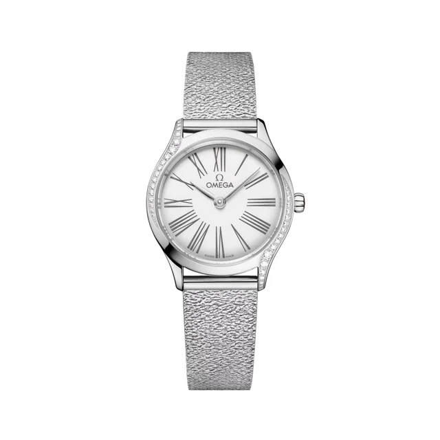 OMEGA Ville Mini Trésor Diamonds Quartz 26mm - White on Bracelet O42815266004001 kol saati