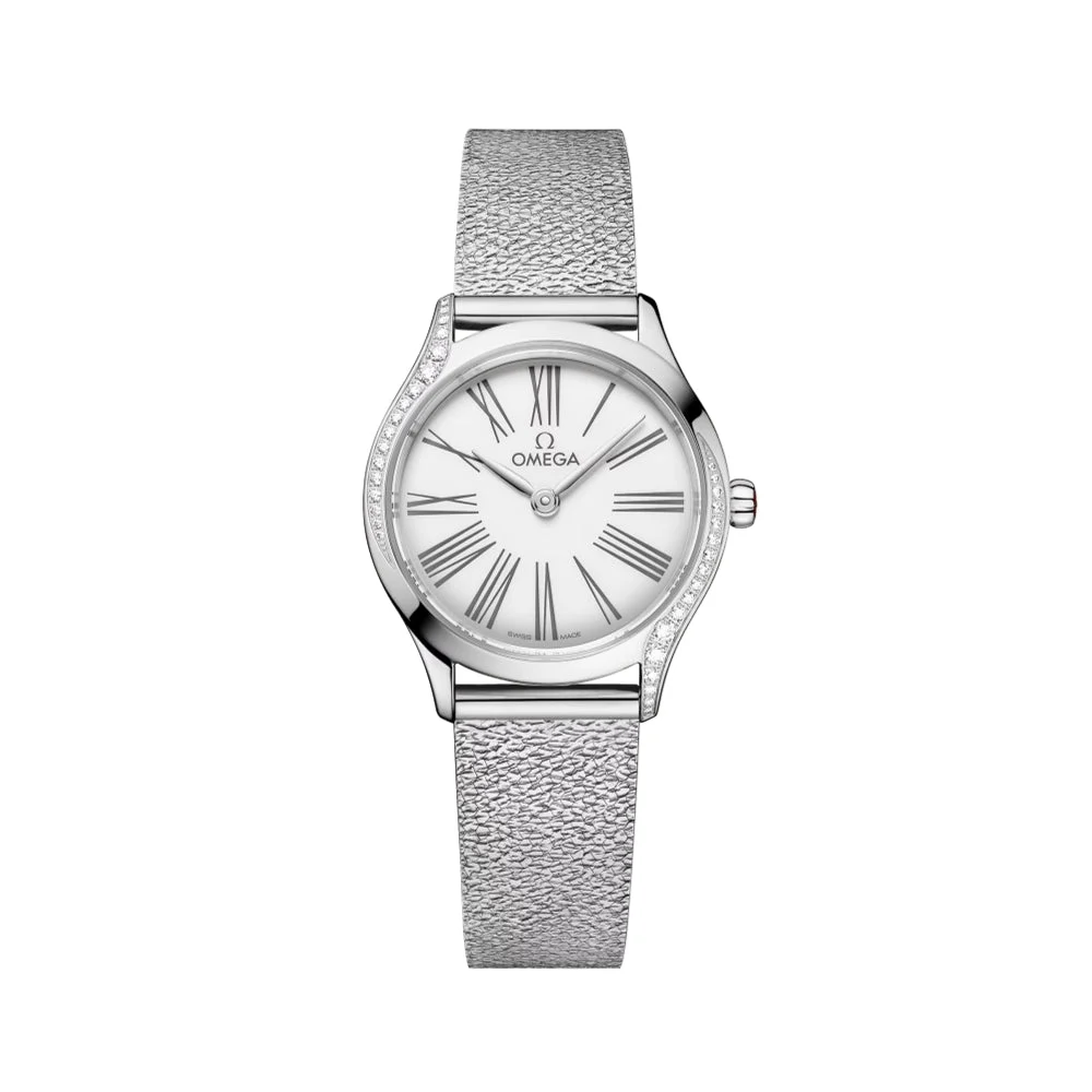 OMEGA Ville Mini Trésor Diamonds Quartz 26mm - White on Bracelet O42815266004001 26 mm kol saati