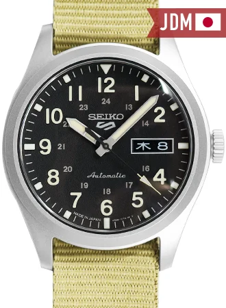 Seiko 5 Japan Seiko 5 Sports “Military Style” Black - Nylon Ref. SBSA117 SBSA117/SKO 48.1 mm kol saati