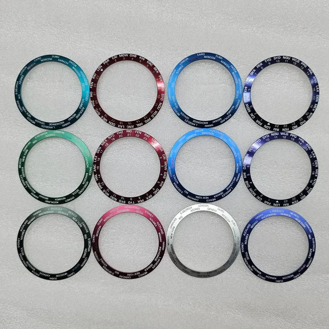 Tandorio Special Sophisticated ceramic Bezel Insert 38MM x 30.6MM English outer ring 57217