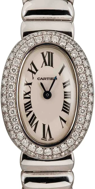 Cartier Baignoire 18k White Gold WB5095W2 kol saati