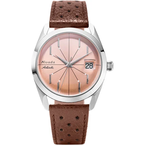 Nivada Grenchen Antarctic Spider Salmon 32042A23 38 mm kol saati