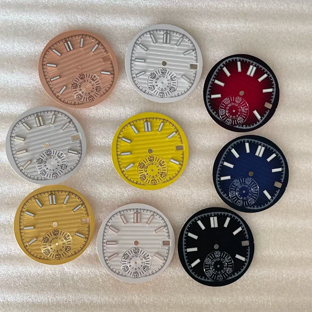 Tandorio Watches modified VK61 dial Green luminous without logo 5766235210062 kol saati