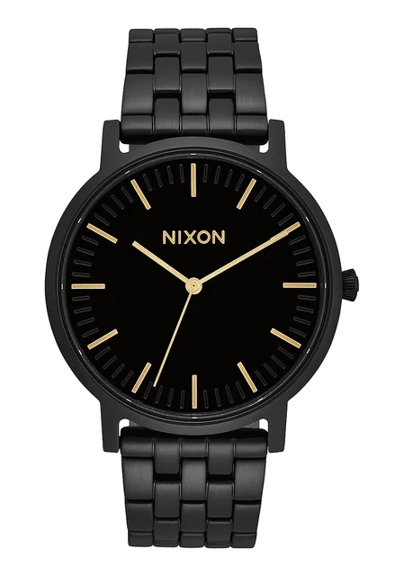 Nixon US Porter - All Black / Gold A1057-1031-00 kol saati