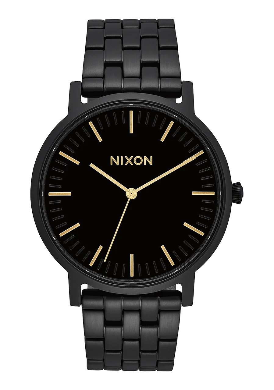 Nixon US Porter - All Black / Gold A1057-1031-00 kol saati