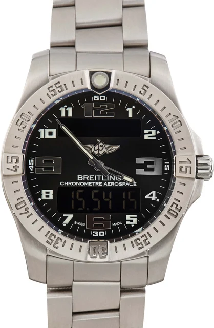 Breitling Aerospace EVO Titanium Black Dial E79363 kol saati