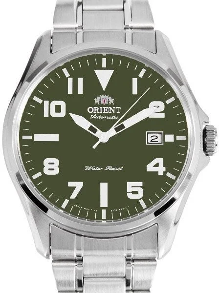 Orient Wingman 41mm Military Collection Automatic Watch with Date #ER2D006F kol saati