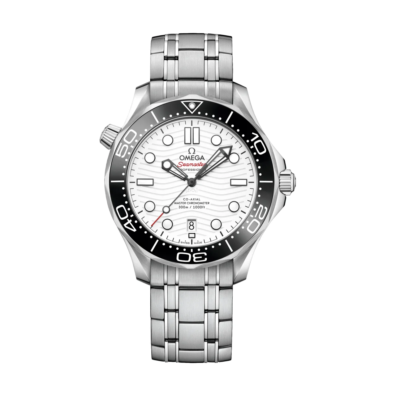OMEGA Seamaster Diver 300M 42mm - White on Bracelet O21030422004001 42 mm kol saati