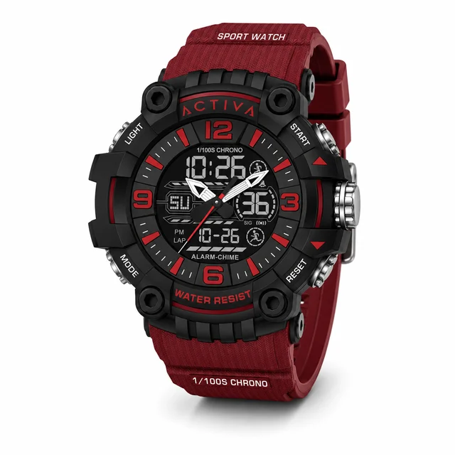 Activa Ardus X Invicta Digital Watch - 58mm. Red (ACW8089-006) kol saati