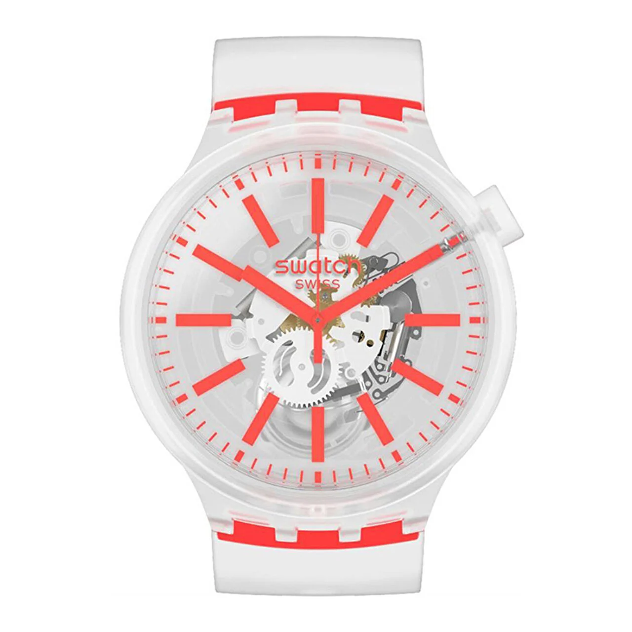 Swatch Orangeinjelly SO27E102 47 mm kol saati