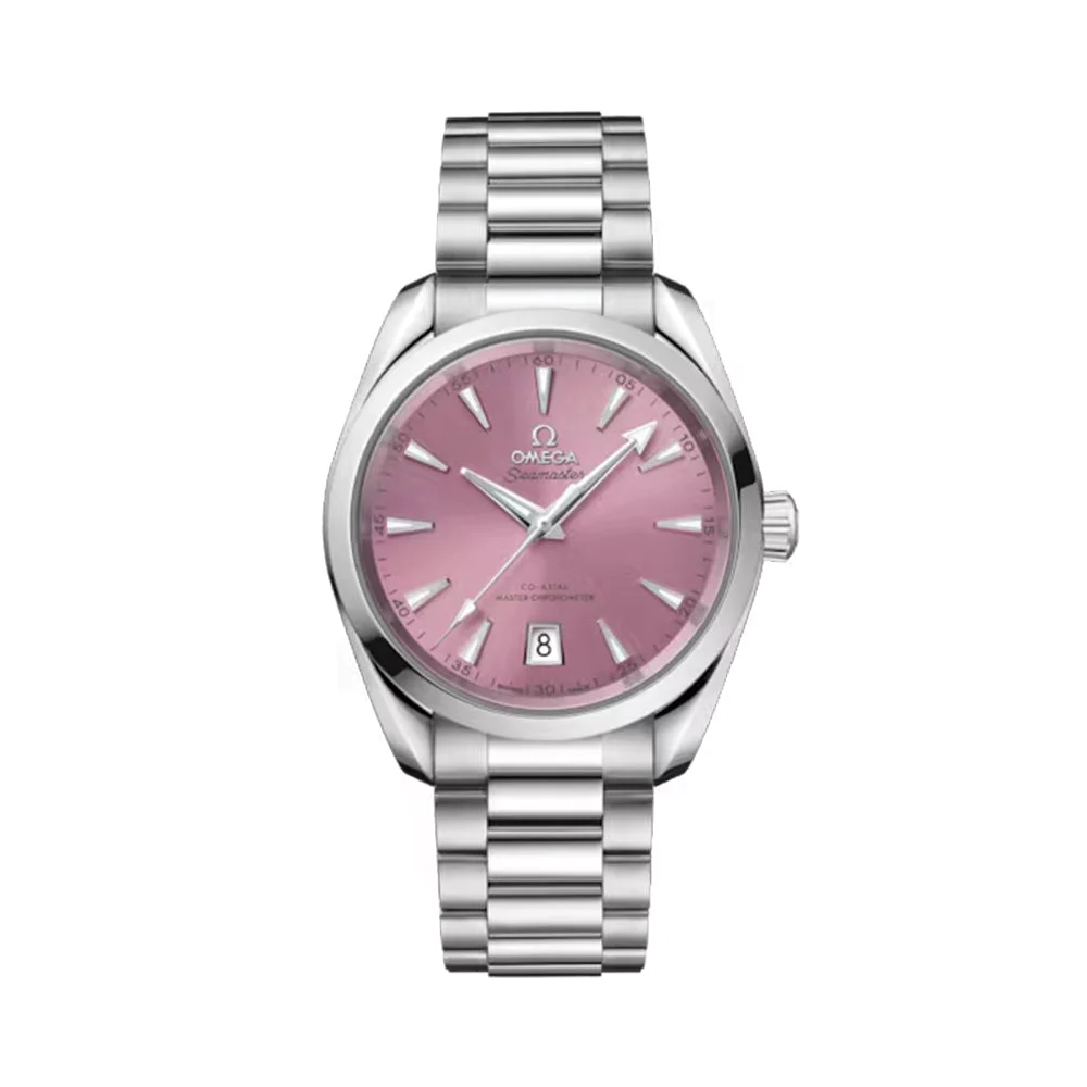 OMEGA Seamaster Aqua Terra Shades 38mm - Shell Pink on Bracelet O22010382010005 38 mm kol saati