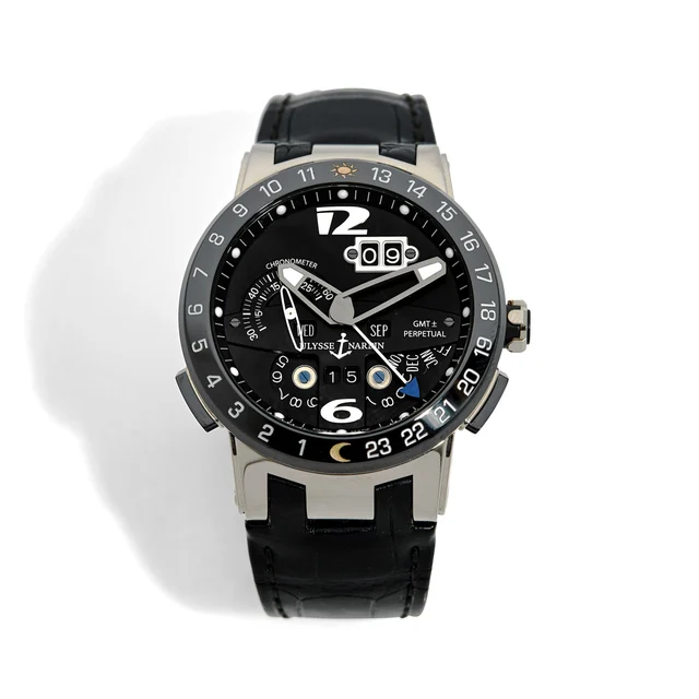 Ulysse Nadrin ULYSSE NADRIN REF. 320.00 EL TORO GMT PERPETUAL WHITE GOLD kol saati