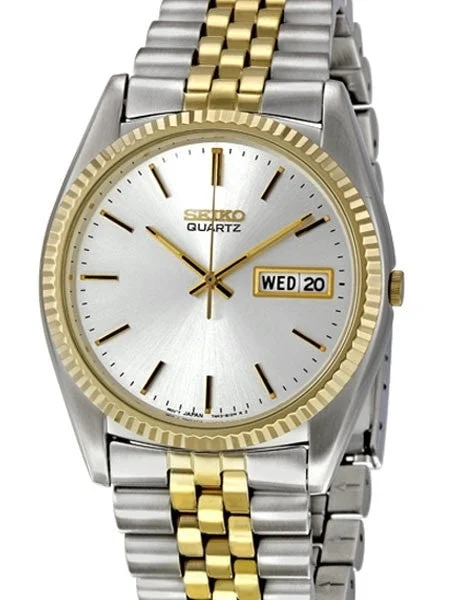 Seiko Classic Style, Two-Tone Watch with 36mm Case and Matching Bracelet #SGF204 36 mm kol saati