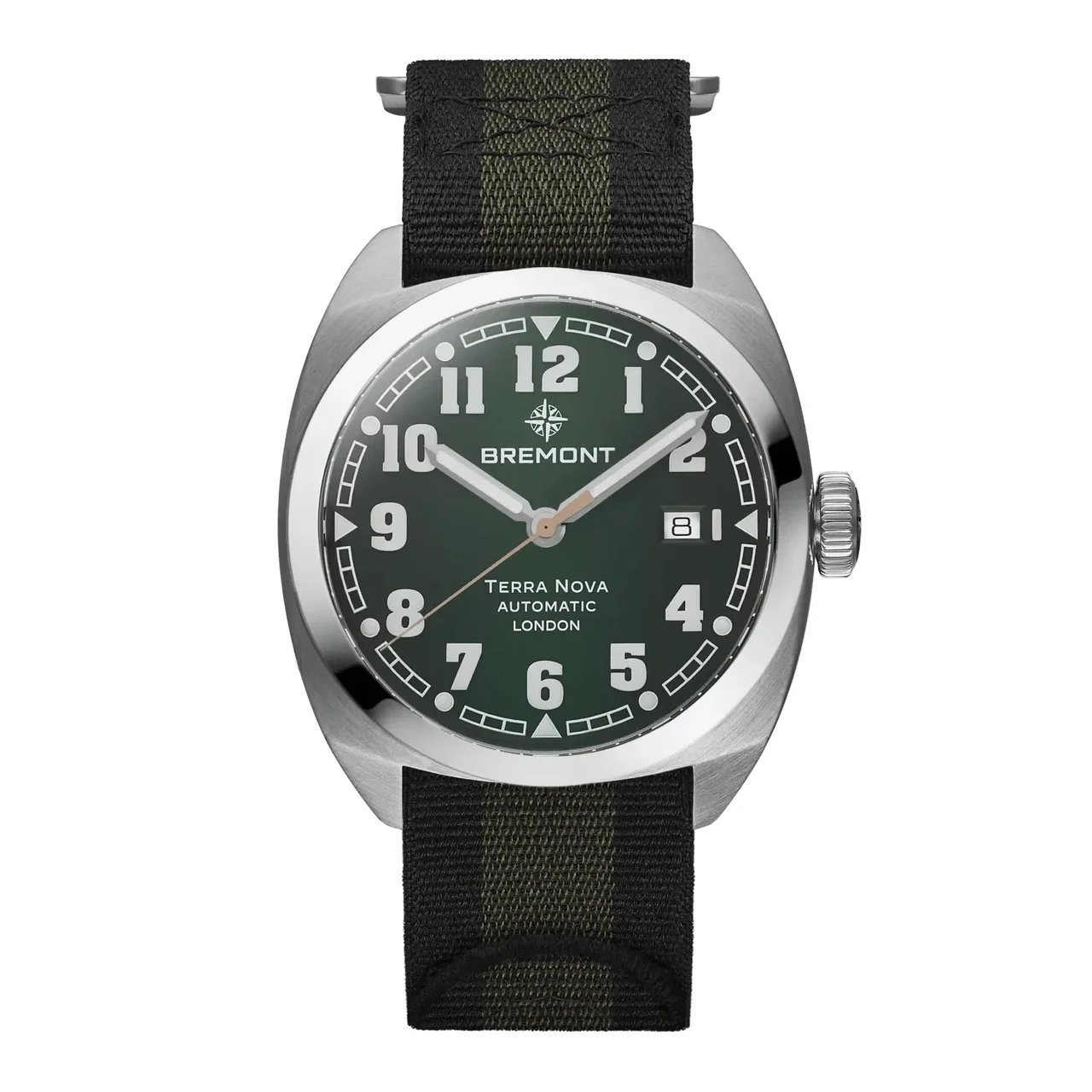 Bremont Terra Nova TN40-DT-SS-GN-N-S 41 mm kol saati
