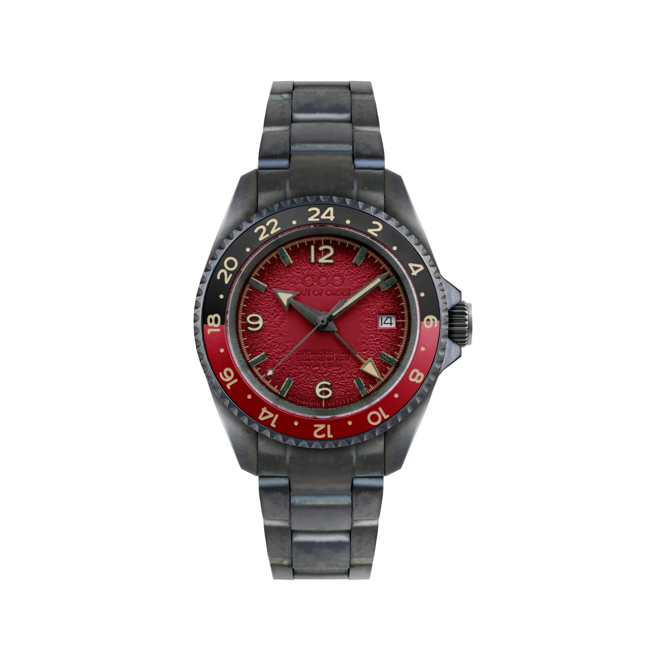 OOO Out of Order Trecento OOO.001-24.RS 40 mm kol saati