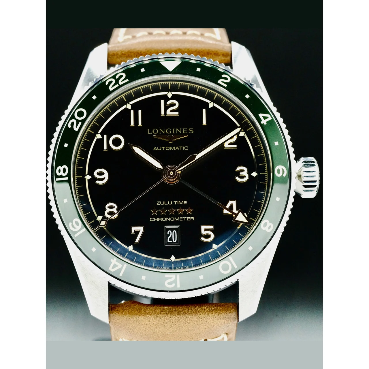 Longines Spirit Zulu Time L3.812.4.63.2 210000039182 42 mm kol saati