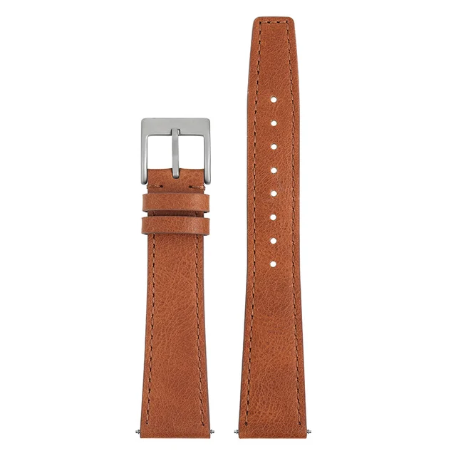 Cronos Watch Store Leather Pilot Watch Band militado真皮表带-20mm棕 kol saati