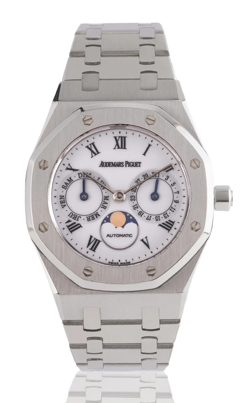 Audemars Piguet AUDEMARS PIGUET REF. 25594ST, ROYAL OAK DAY-DATE MOON PHASE STAINLESS STEEL, ORIGINAL WARRANTY kol saati